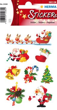 HERMA Sticker Weihnachten Santa Claus - Papier - Mehrfarbig - Dauerhaft - Christmas - 24 Stück(e) - 3 Blätter von LumaTech