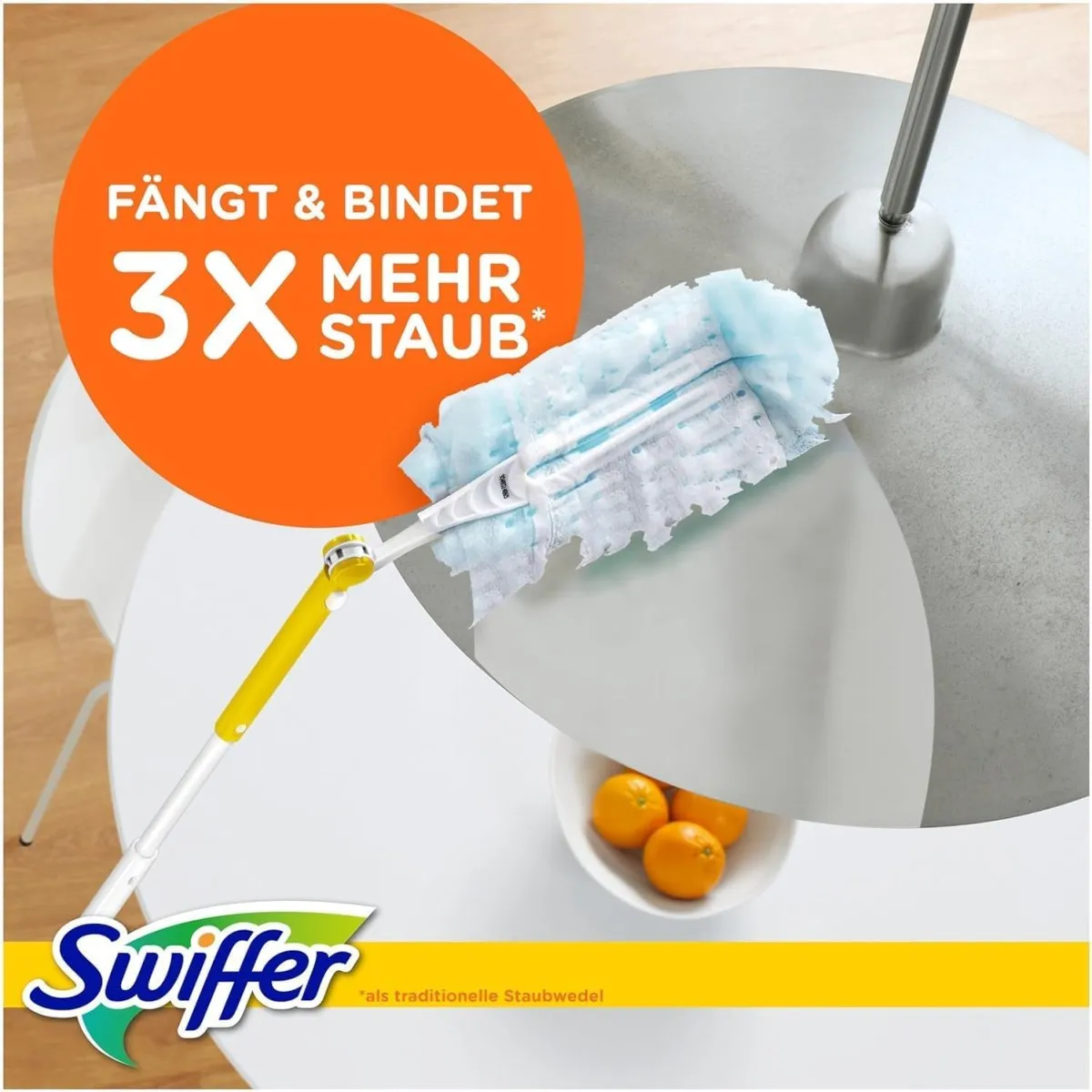 Swiffer Staubmagnet Nachfüllpackung, 25 Tücher (5×5) mit Febreze-Duft, Fängt Und Schließt 3-mal Mehr Staub Und Haare Ein Als Herkömmliche Staubwedel — Bild 3