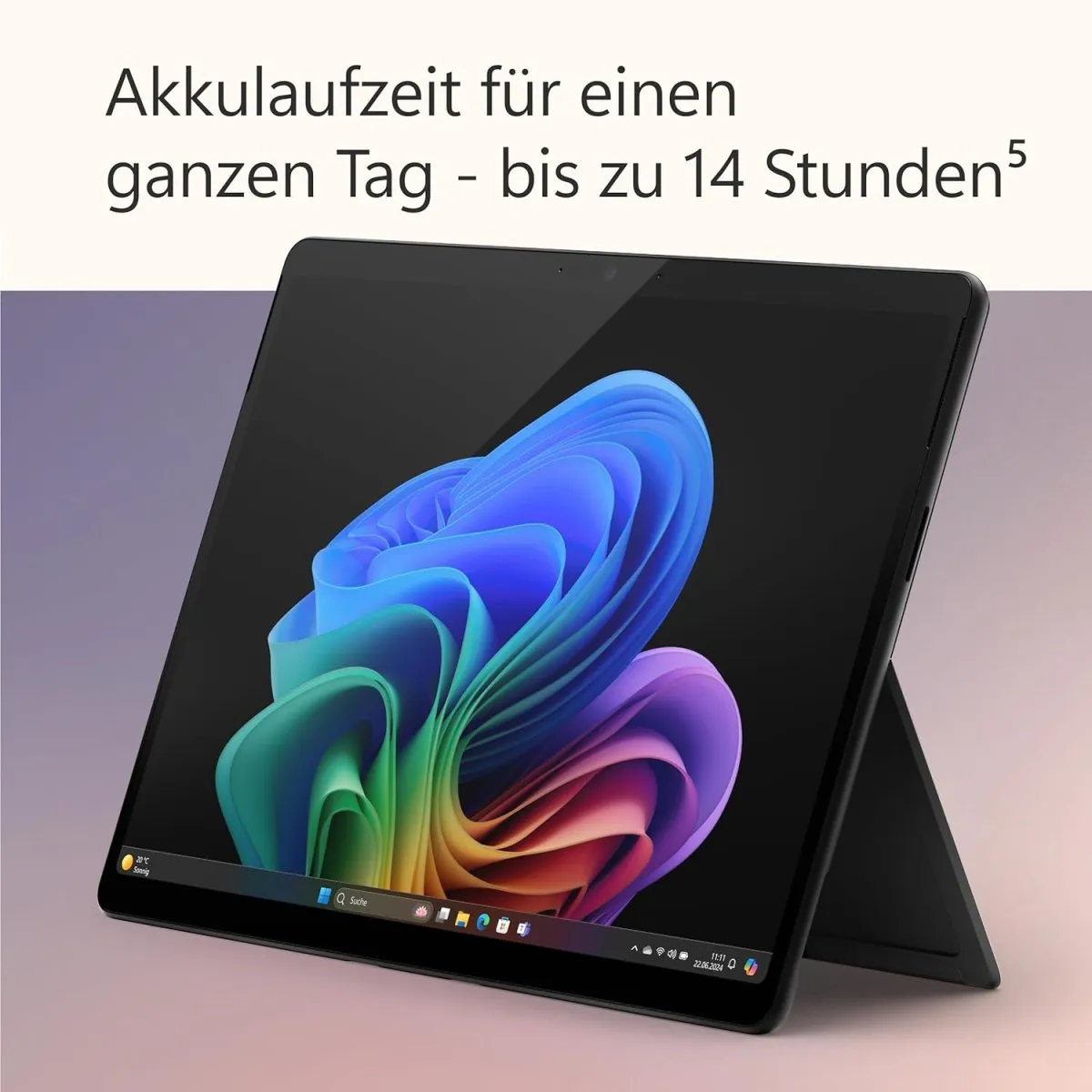 Microsoft Surface Pro | Copilot+ PC | 12” LCD Touchscreen | Snapdragon® X Plus | 16GB RAM | 256GB Speicher | Neuestes Modell | Platin — Bild 4