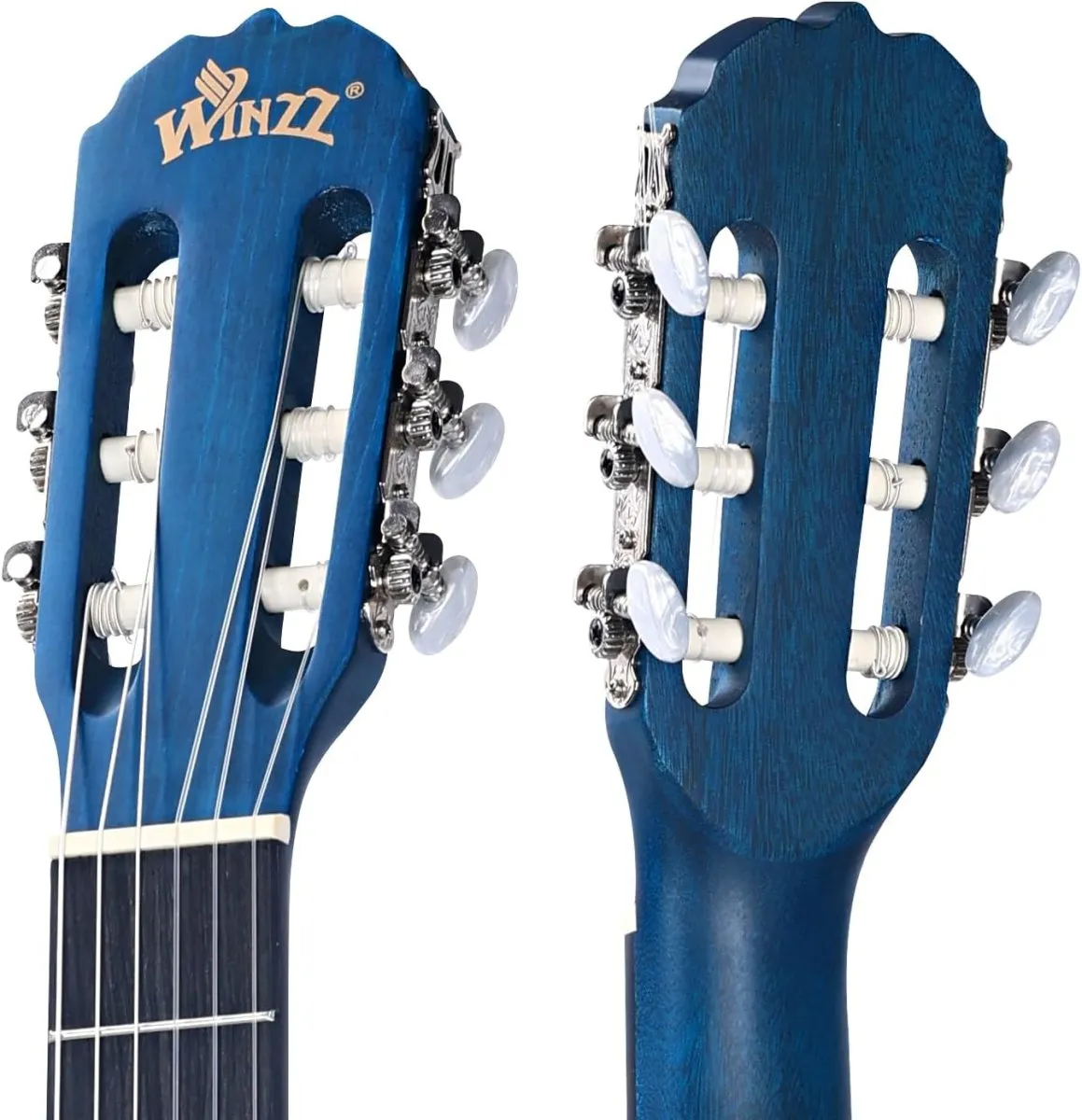 Winzz Konzertgitarre 4/4 Erwachsene, Klassische Gitarre für Anfänger 39 Zoll — Bild 5